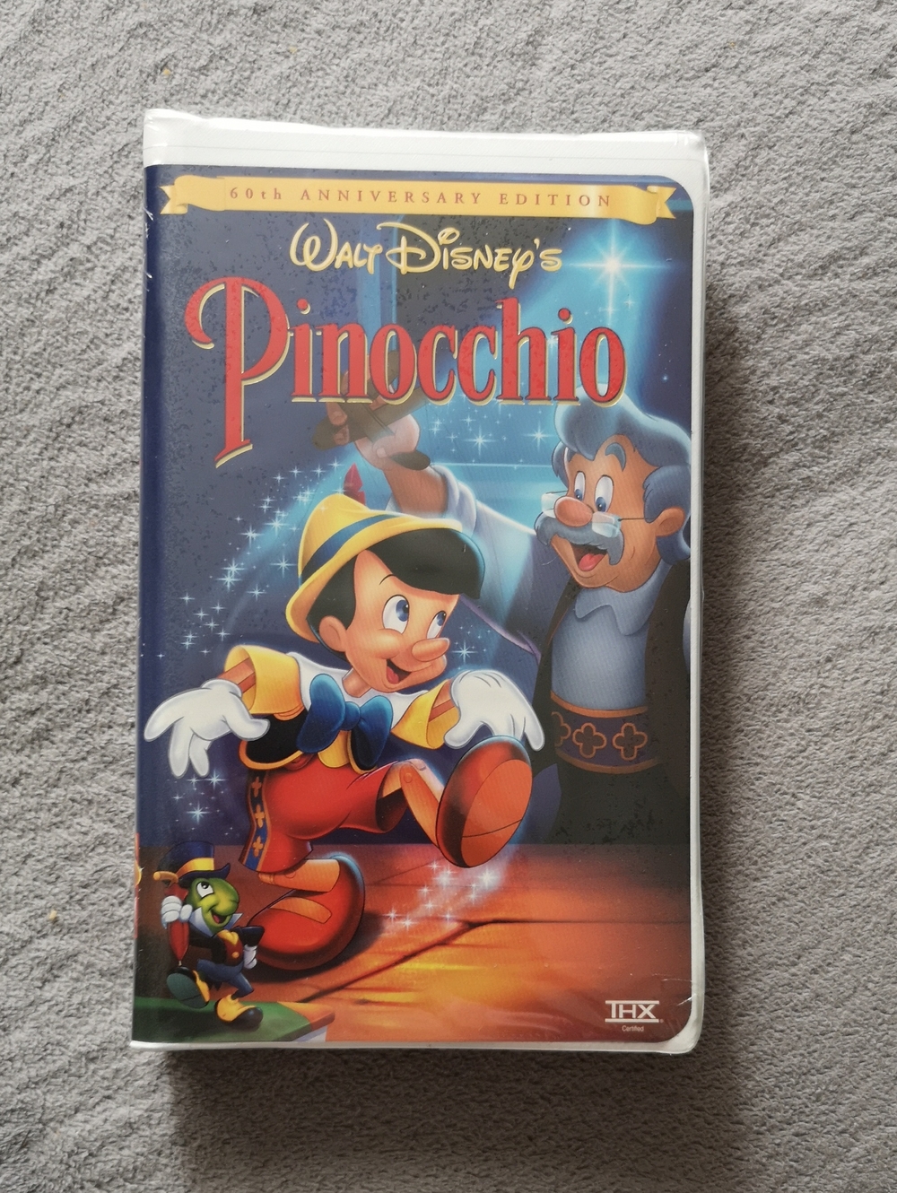 Brand New Sealed Walt Disney's Pinocchio 60th Anniversary Edition VHS Tape